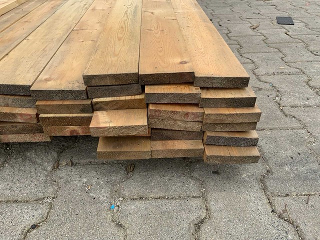 Vuren plank 4500x95x20mm (55x) - afbeelding 5 van  7