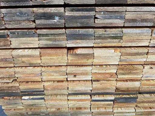 Vuren plank 450x14x1,7 cm (100x) - afbeelding 2 van  5