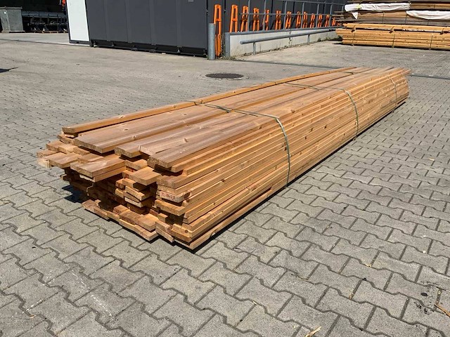 Vuren plank 4800-5400x120x25mm 110st nieuw - afbeelding 1 van  1