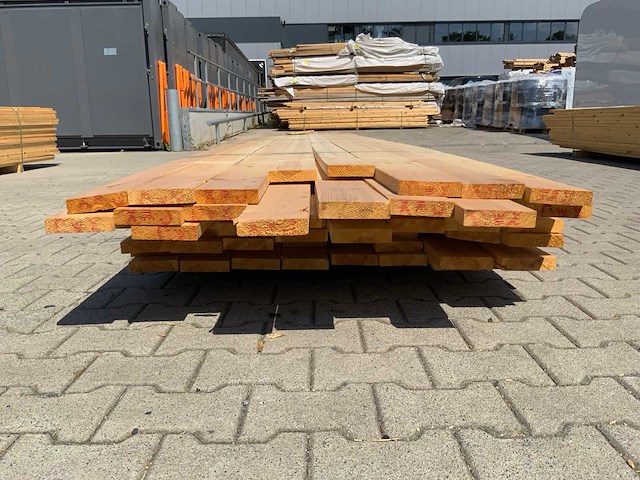 Vuren plank 4800-5400x120x30mm (64x) - afbeelding 5 van  7