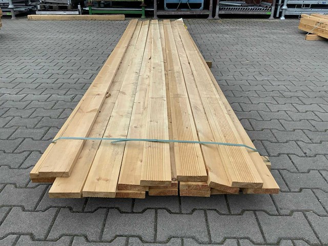 Vuren plank 4800x120x26mm (20x) - afbeelding 2 van  8