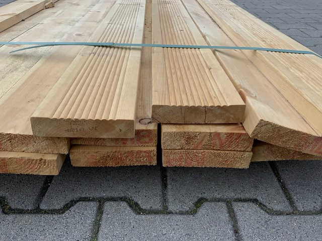 Vuren plank 4800x120x26mm (20x) - afbeelding 3 van  8