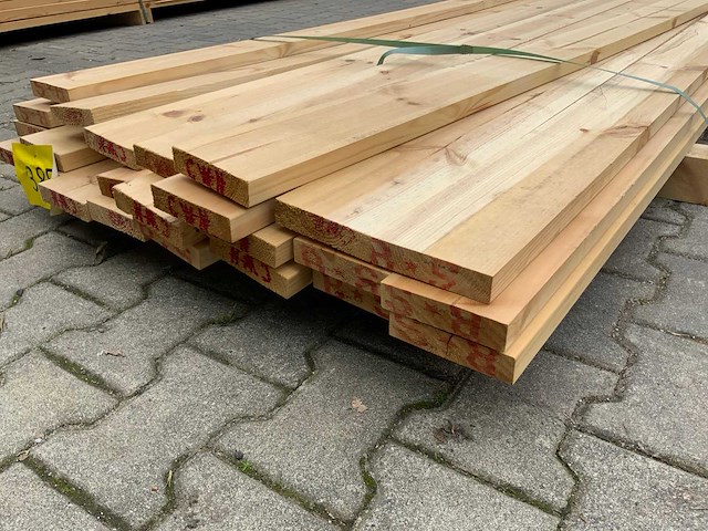 Vuren plank 4800x120x28mm (25x) - afbeelding 8 van  10