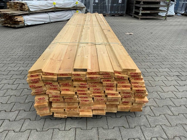 Vuren plank 4800x120x30mm (120x) - afbeelding 2 van  9