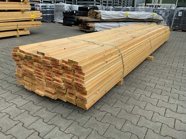 Vuren plank 4800x120x30mm (120x) - afbeelding 3 van  9