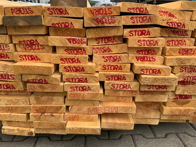 Vuren plank 4800x120x30mm (120x) - afbeelding 6 van  9