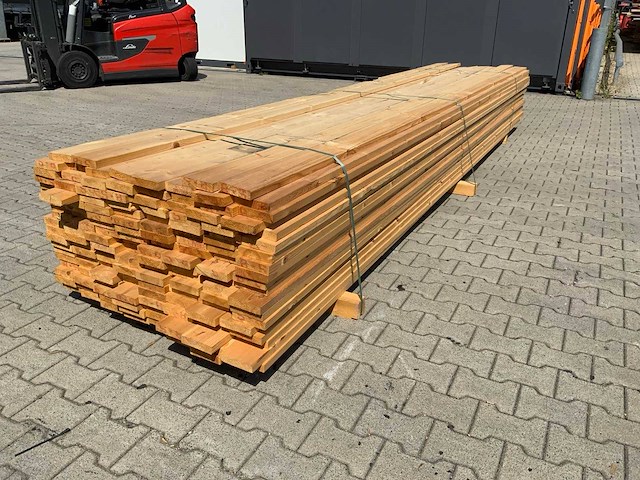 Vuren plank 4800x120x30mm 152st nieuw - afbeelding 1 van  1