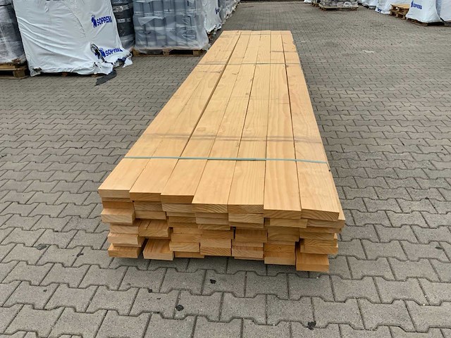 Vuren plank 4870x145x45mm (63x) - afbeelding 2 van  7