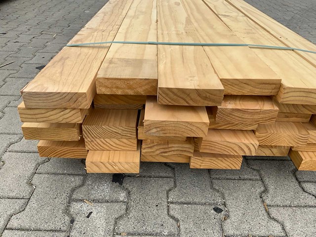Vuren plank 4875x145x43mm (36x) - afbeelding 4 van  7