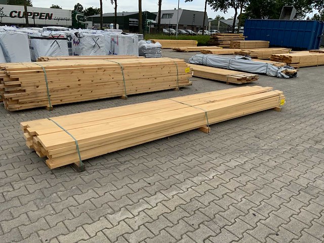 Vuren plank 4875x145x43mm (36x) - afbeelding 1 van  7
