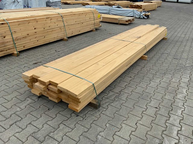 Vuren plank 4875x145x43mm (36x) - afbeelding 2 van  7