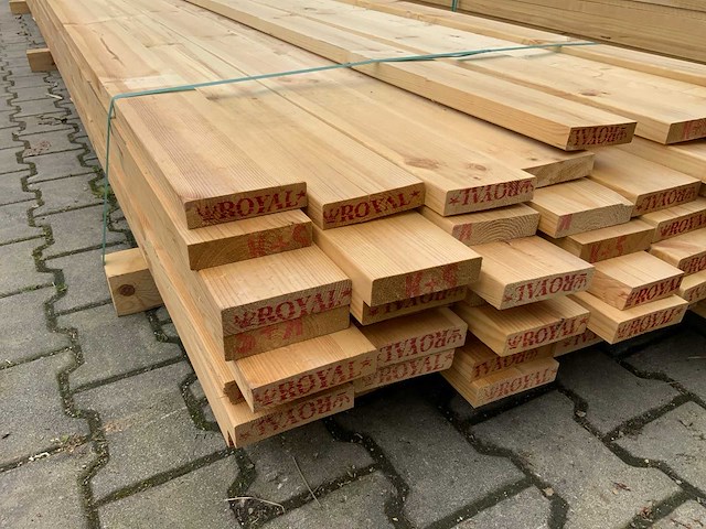 Vuren plank 4880x120x25mm (66x) - afbeelding 6 van  8