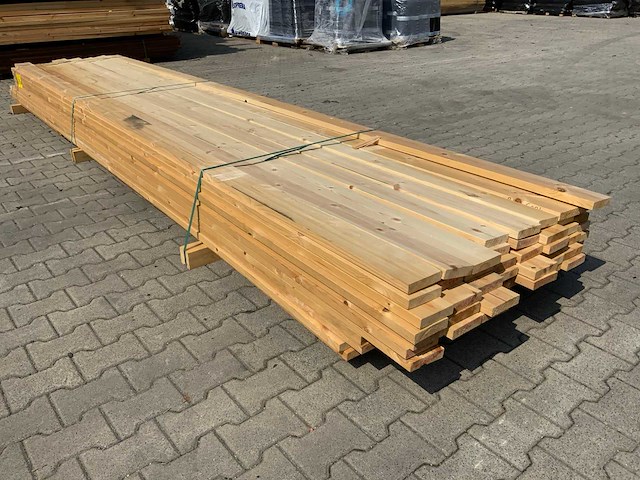 Vuren plank 4880x120x25mm (82x) - afbeelding 3 van  6