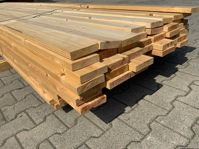 Vuren plank 4880x120x25mm (82x) - afbeelding 5 van  6