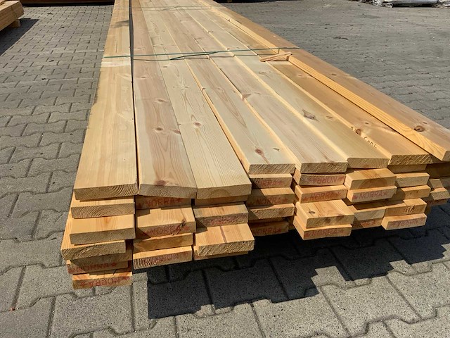 Vuren plank 4880x120x25mm (82x) - afbeelding 6 van  6