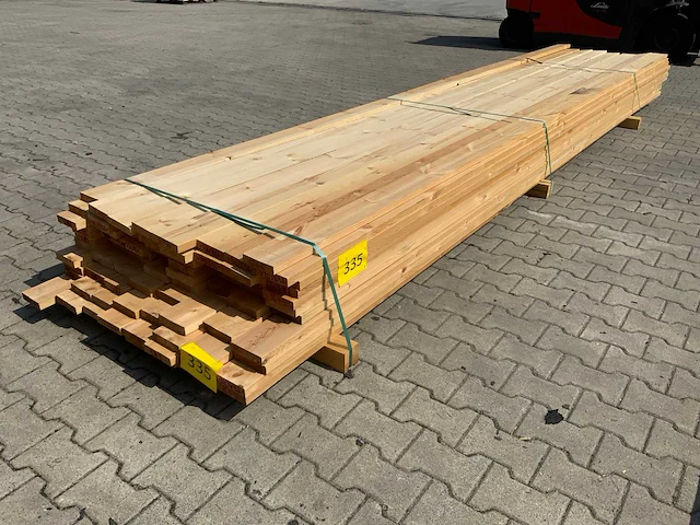 Vuren plank 4880x120x25mm (82x) - afbeelding 1 van  6