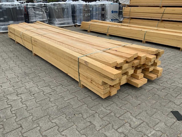 Vuren plank 4885x100x55mm (70x) - afbeelding 2 van  7
