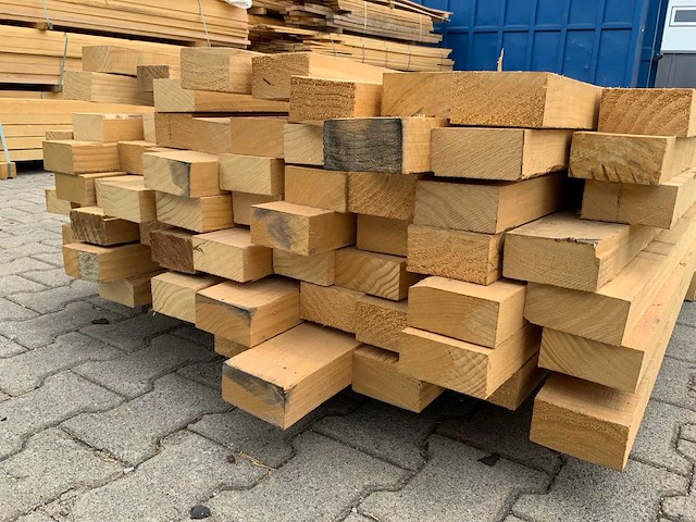 Vuren plank 4885x100x55mm (70x) - afbeelding 6 van  7