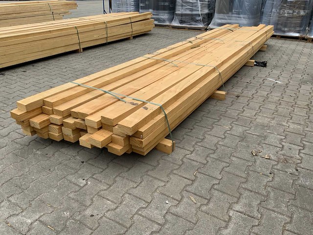 Vuren plank 4890x100x53mm (40x) - afbeelding 3 van  7