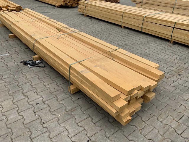 Vuren plank 4890x100x53mm (40x) - afbeelding 4 van  7