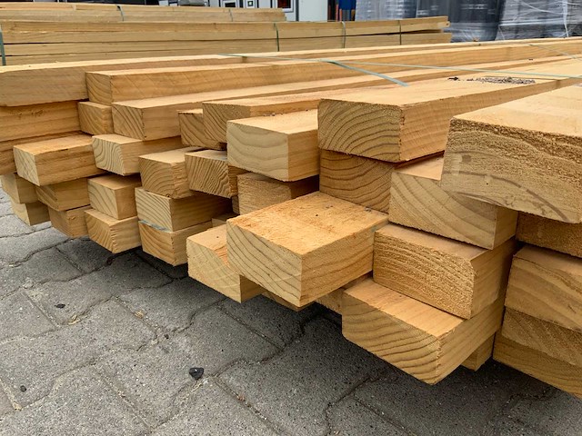 Vuren plank 4890x100x53mm (40x) - afbeelding 6 van  7