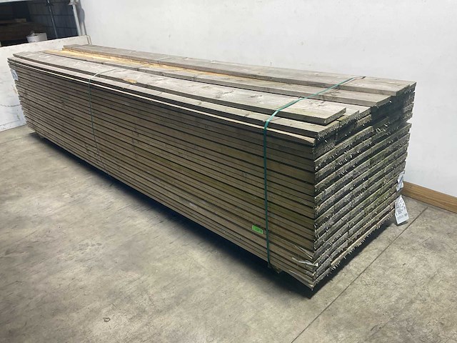 Vuren plank 500x20x3.2 cm (25x) - afbeelding 1 van  6