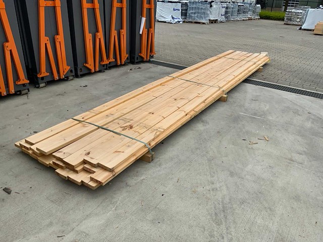 Vuren plank 5400x120x30mm (19x) - afbeelding 2 van  7