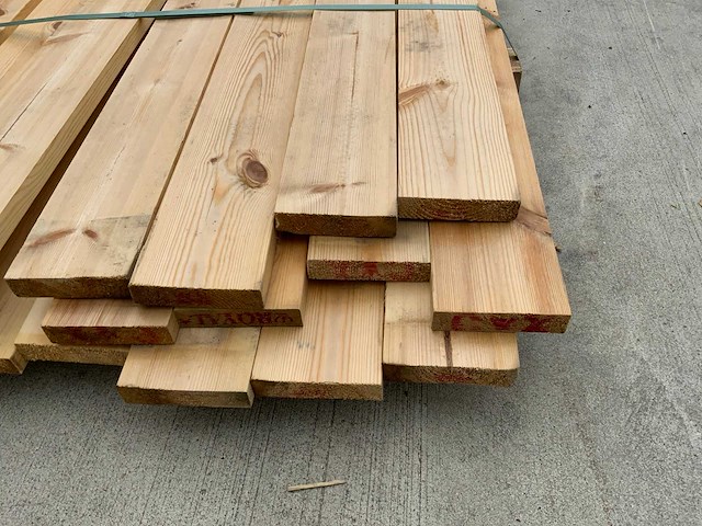 Vuren plank 5400x120x30mm (19x) - afbeelding 5 van  7