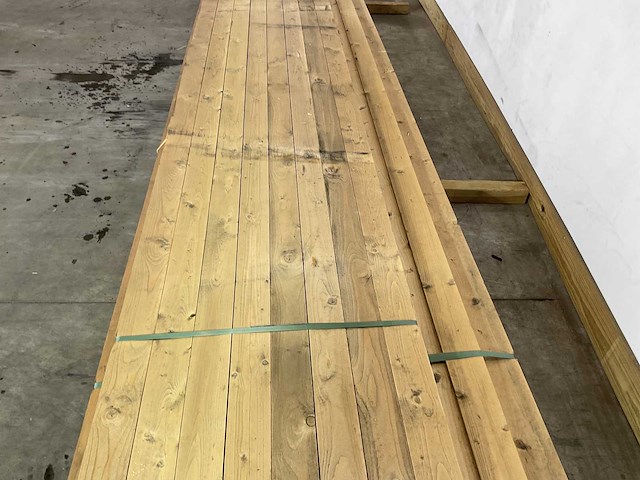 Vuren plank 540x10x3 cm (48x) - afbeelding 2 van  3