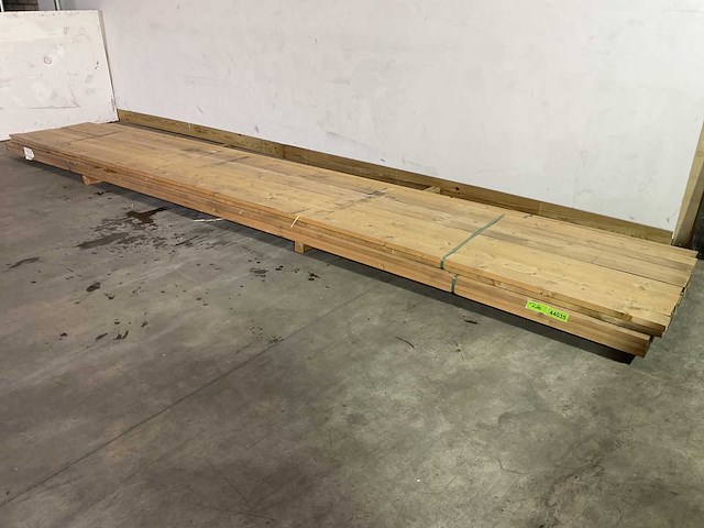 Vuren plank 540x10x3 cm (48x) - afbeelding 1 van  3