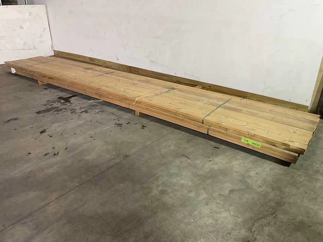 Vuren plank 540x10x3 cm (48x) - afbeelding 1 van  3