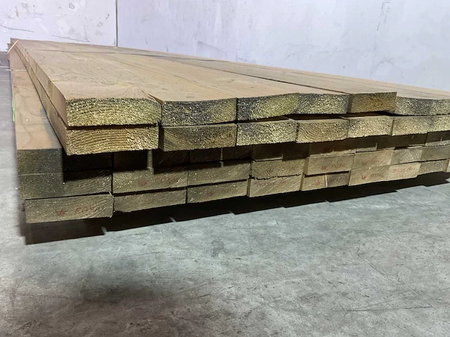 Vuren plank 540x10x3 cm (48x) - afbeelding 3 van  3