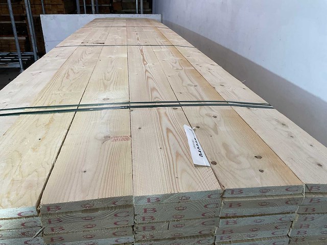 Vuren plank 540x17,5x2,2 cm (60x) - afbeelding 2 van  6