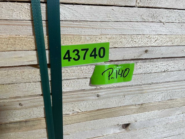 Vuren plank 540x17,5x2,2 cm (60x) - afbeelding 1 van  6