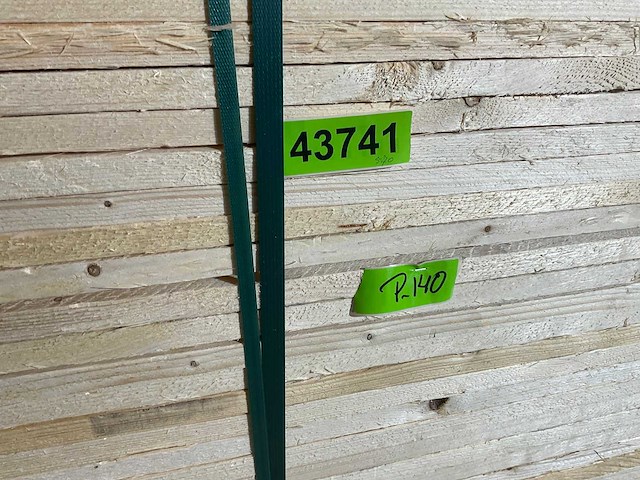 Vuren plank 570x17,5x2,2 cm (30x) - afbeelding 3 van  6