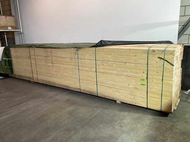 Vuren plank 600x17,5x2,5 cm (50x) - afbeelding 1 van  6