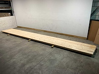 Vuren plank 640x23,5x4 cm (8x) - afbeelding 1 van  4