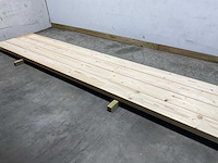 Vuren plank 640x23,5x4 cm (8x) - afbeelding 2 van  4