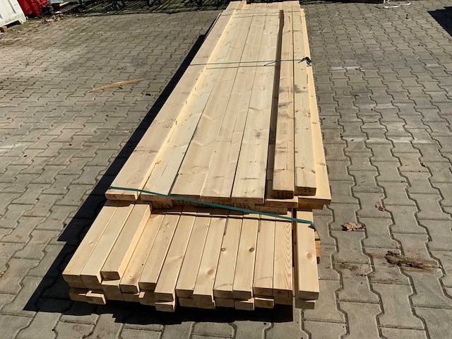 Vuren plank en balkjes mix tot 4880mm (46x) - afbeelding 3 van  4