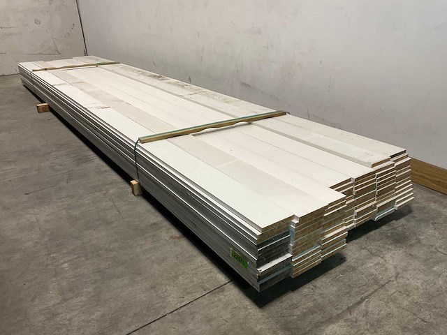 Vuren plank gegrond 480x14,5x2 cm (88x) - afbeelding 3 van  4