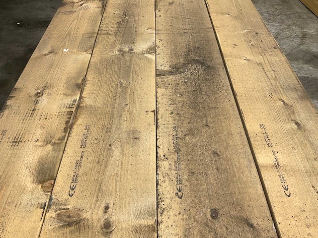 Vuren plank geschaafd - 300x28,5x3,8 cm (25x) - afbeelding 3 van  7