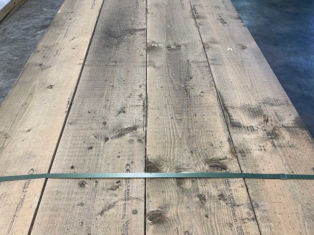 Vuren plank geschaafd - 300x28,5x3,8 cm (25x) - afbeelding 4 van  7