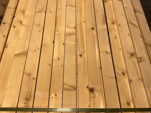 Vuren plank geschaafd - 330x6,8x1,9 cm (190x) - afbeelding 3 van  5