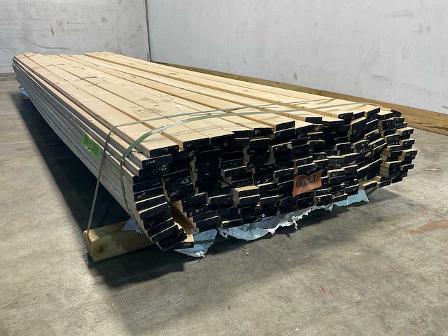 Vuren plank geschaafd - 330x6,8x1,9 cm (190x) - afbeelding 4 van  5