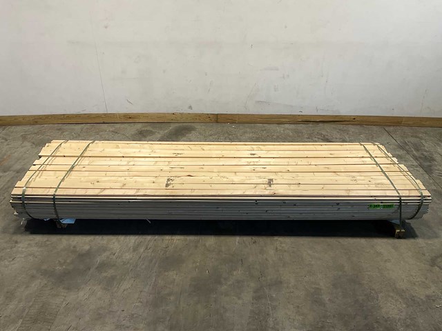 Vuren plank geschaafd - 330x6,8x1,9 cm (190x) - afbeelding 2 van  7