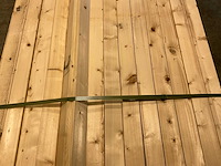 Vuren plank geschaafd - 390x6,8x1,9 cm (109x) - afbeelding 2 van  3