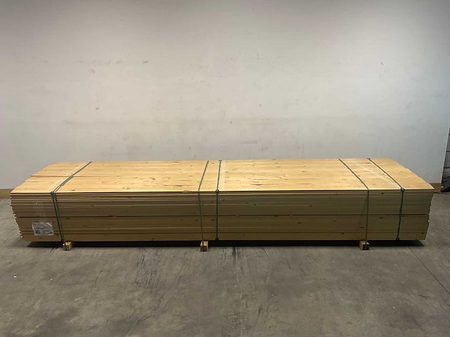 Vuren plank geschaafd - 420x14,5x2 cm (105x) - afbeelding 2 van  8