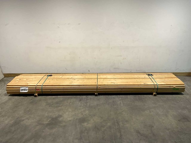 Vuren plank geschaafd - 480x19,5x1,8 cm (58x) - afbeelding 2 van  8