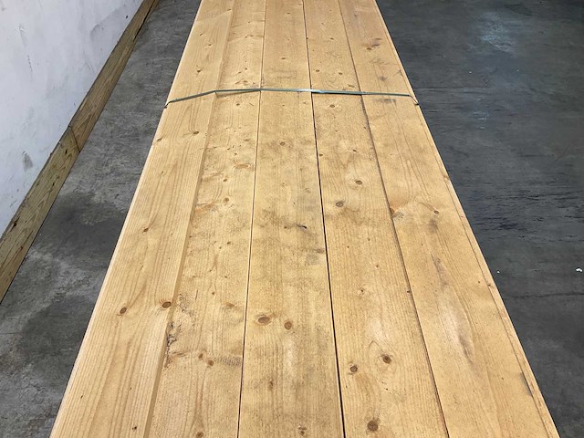 Vuren plank geschaafd - 480x19,5x1,8 cm (58x) - afbeelding 3 van  8