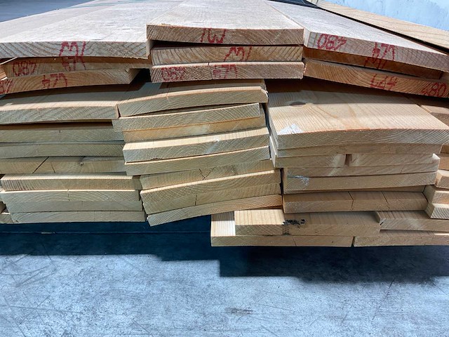 Vuren plank geschaafd - 480x19,5x1,8 cm (58x) - afbeelding 6 van  8